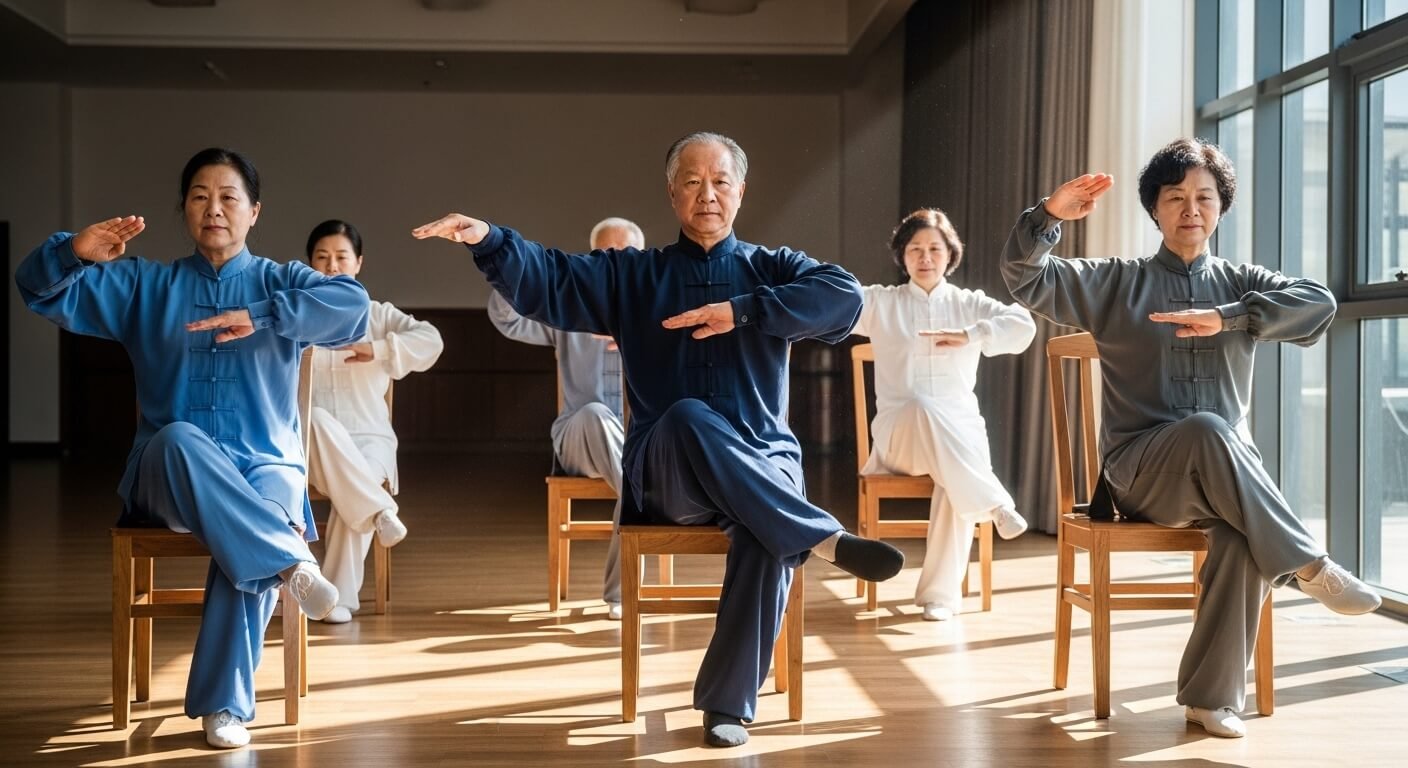 Seated Golden Rooster Stands on One Leg Seated Golden Rooster Stands on One Leg
