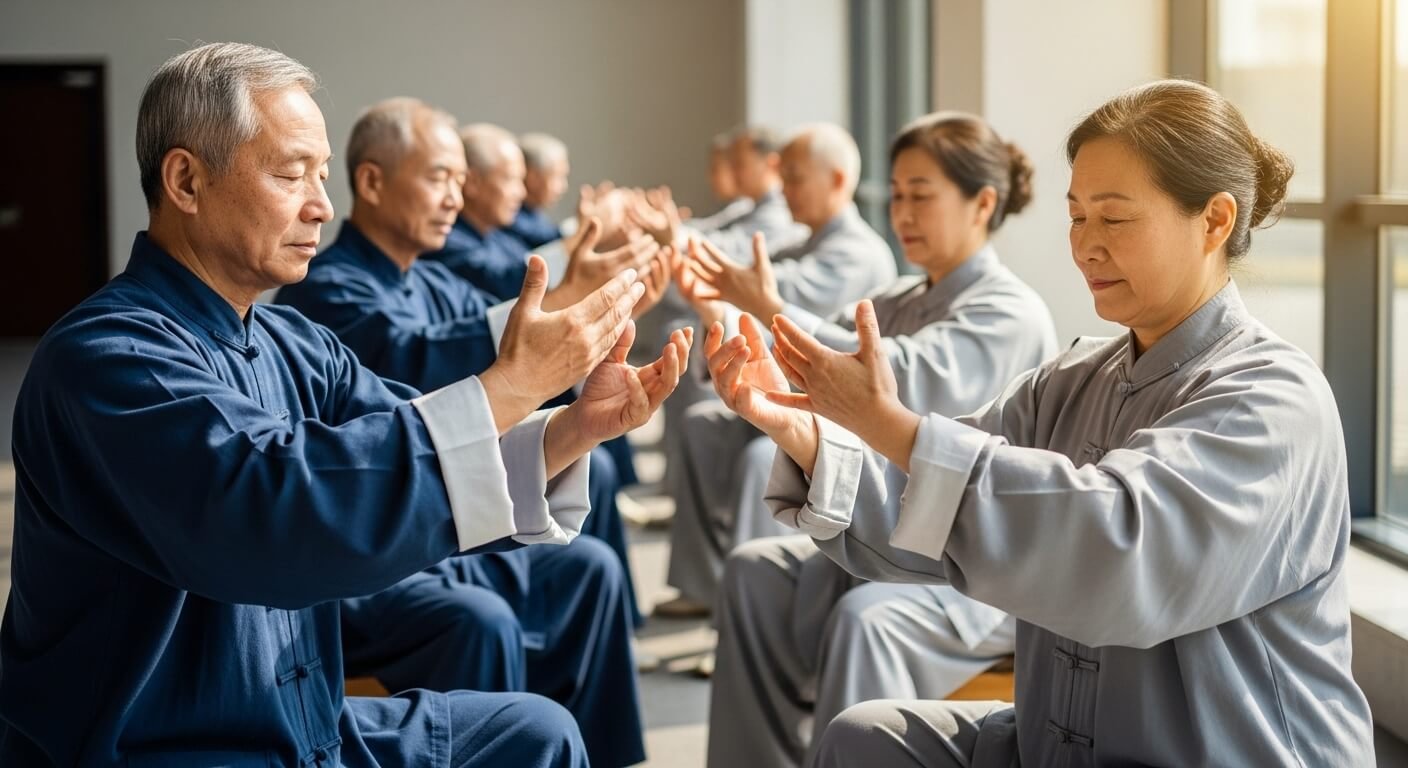 Seated Grasp the Sparrow's Tail Seated Grasp the Sparrow's Tail