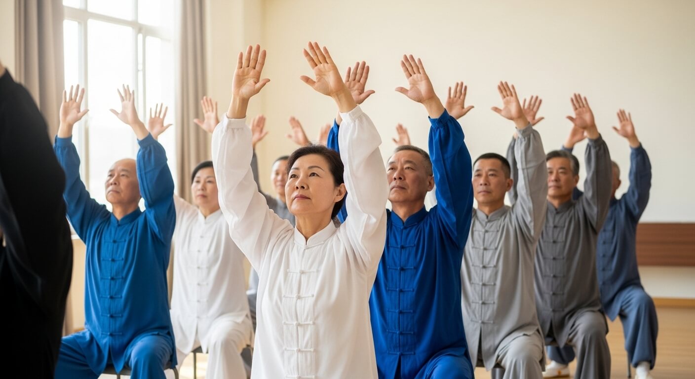 Hold the Mirror exercise for arm flexibility