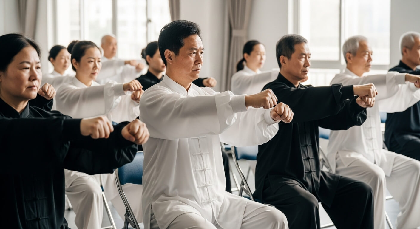 Side Drawing Hands as Fists for arm strength