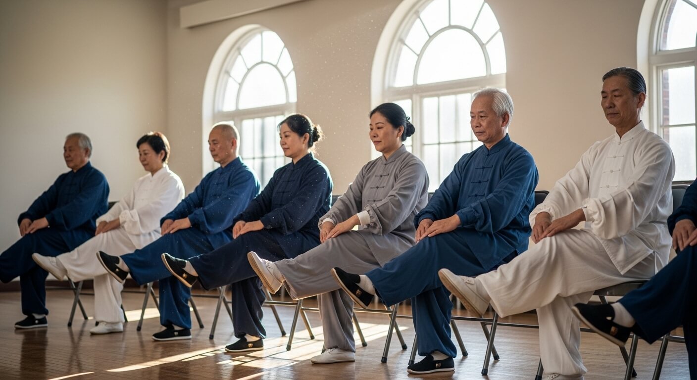Seated Tai Chi Kicks Seated Tai Chi Kicks