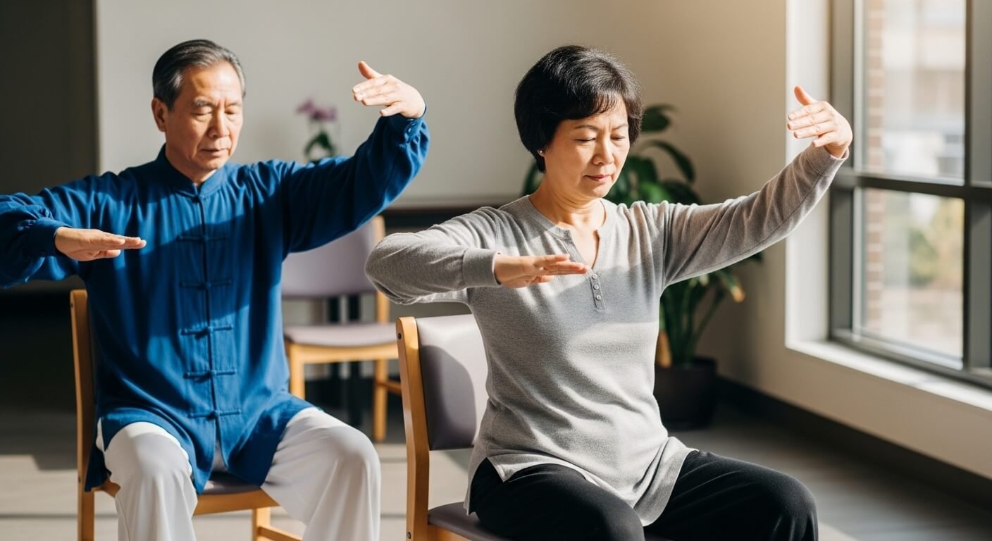 Seated White Crane Spreads Its Wings Seated White Crane Spreads Its Wings